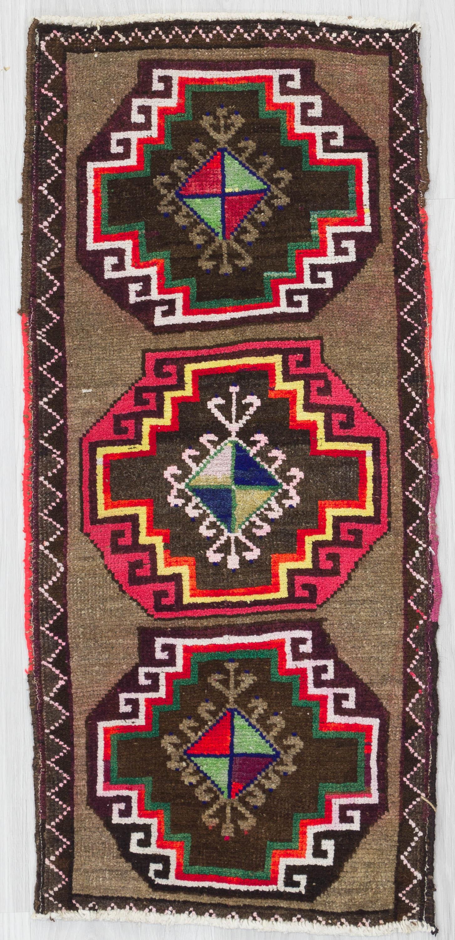 Colorful Decorative Mini Turkish Carpet