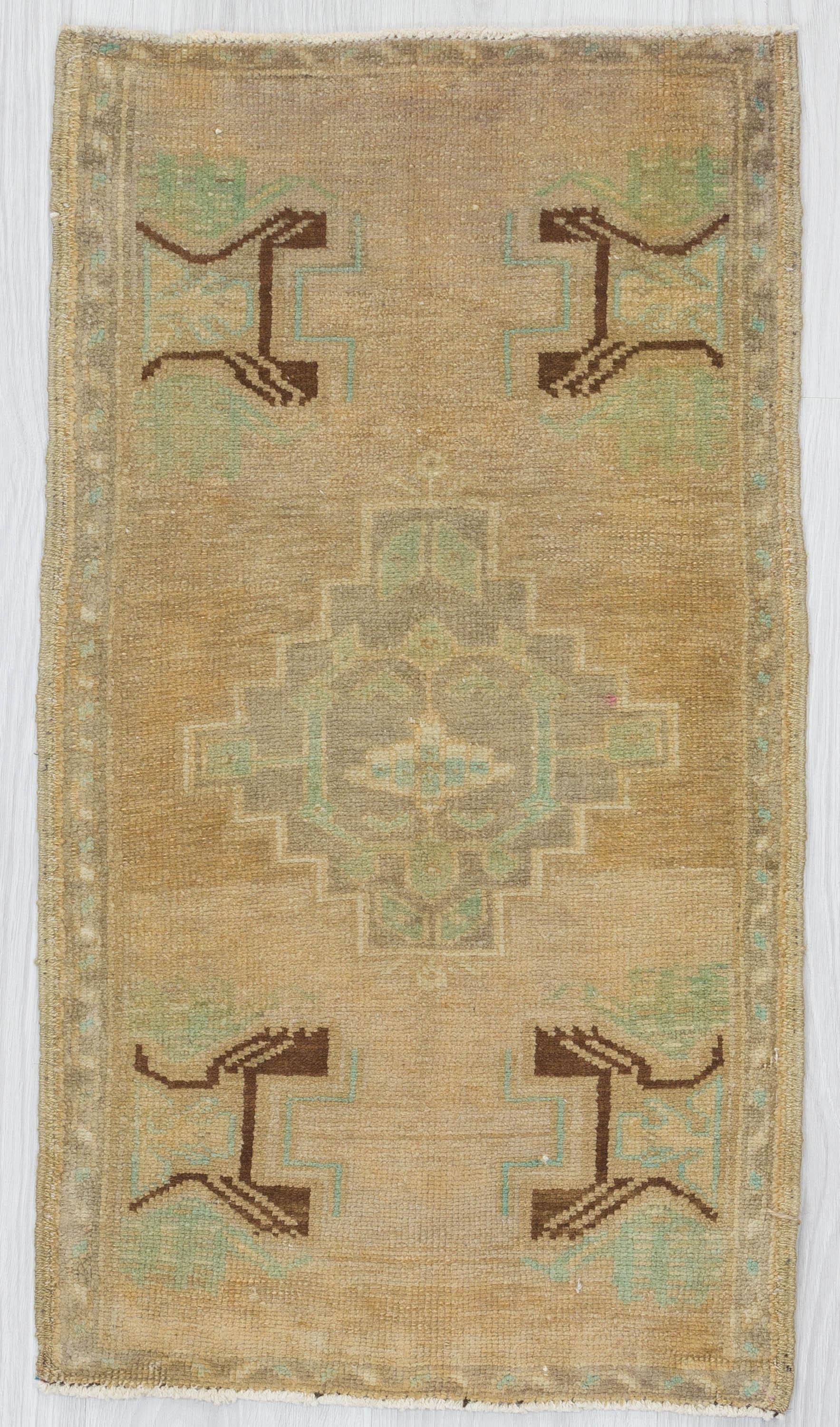 Decorative Pastel Mini Turkish Rug