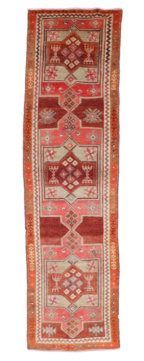 Decorative Vintage Herki Runner - 2`11'' x 11`2''