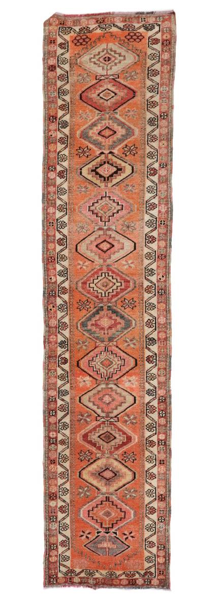 Decorative Vintage Herki Runner - 3`1'' x 11`11''