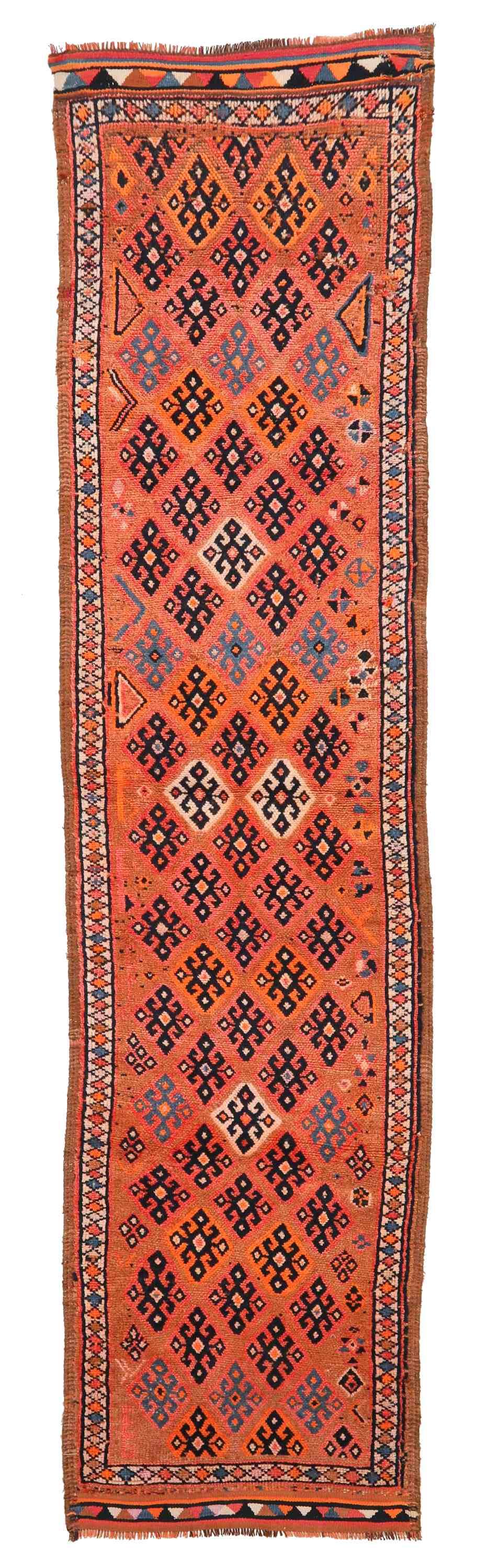 Decorative Vintage Herki Runner - 3`0'' x 12`6''
