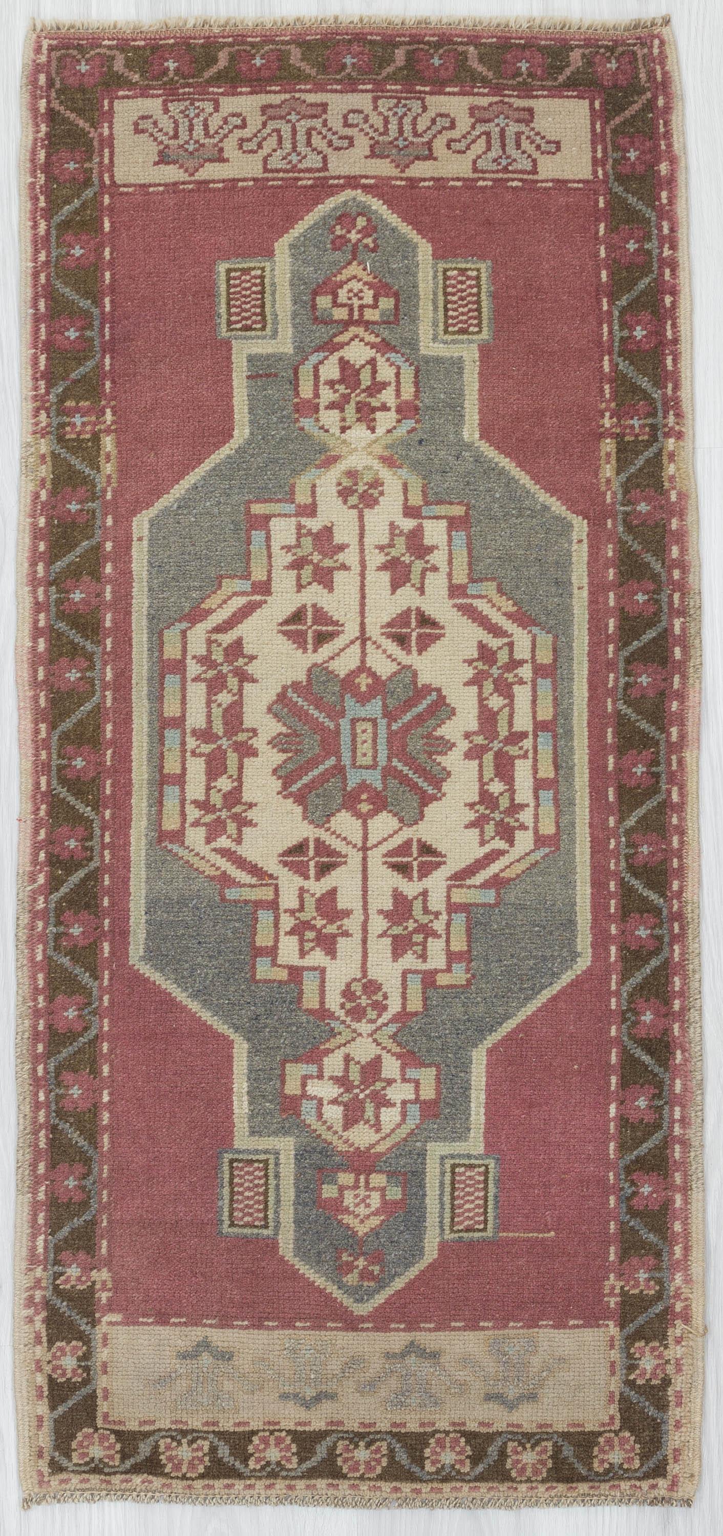 Decorative Vintage Mini Turkish Carpet