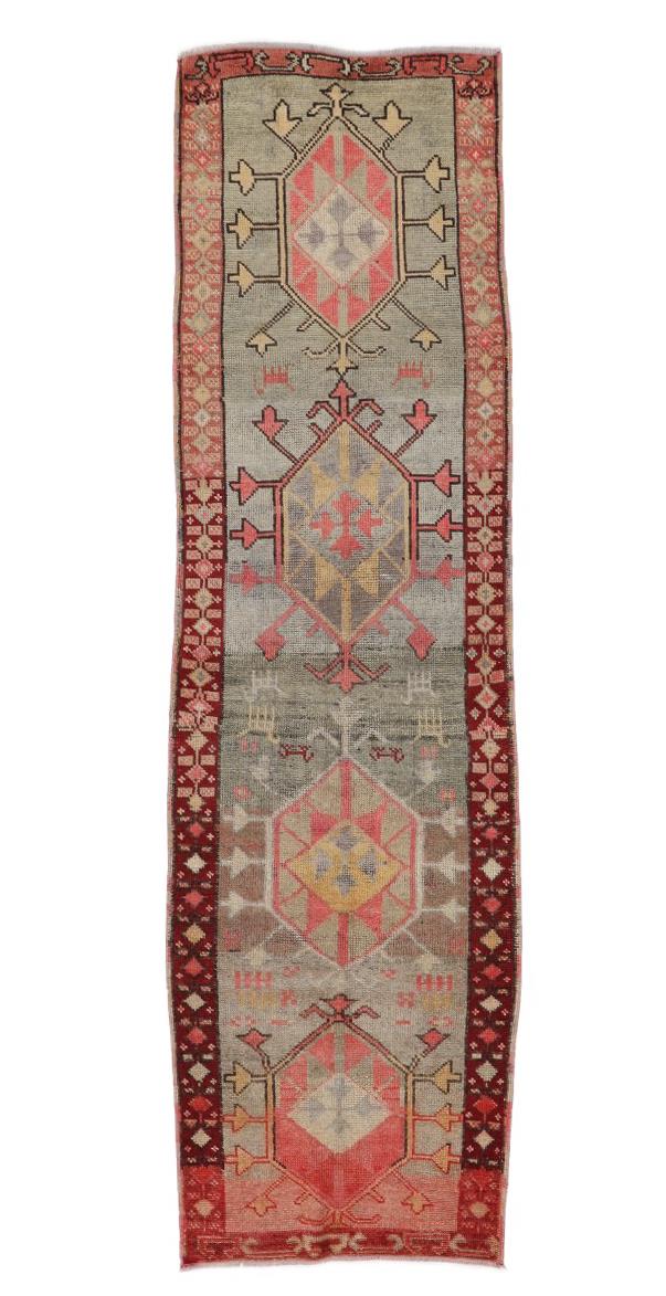 Decorative Vintage Runner  - 2`10'' x 9`9''