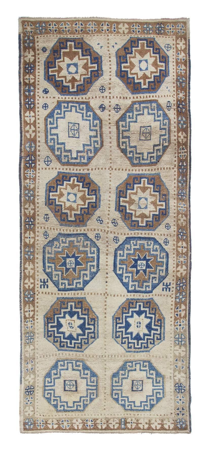 Decorative Vintage Unique Kars Wool Rug