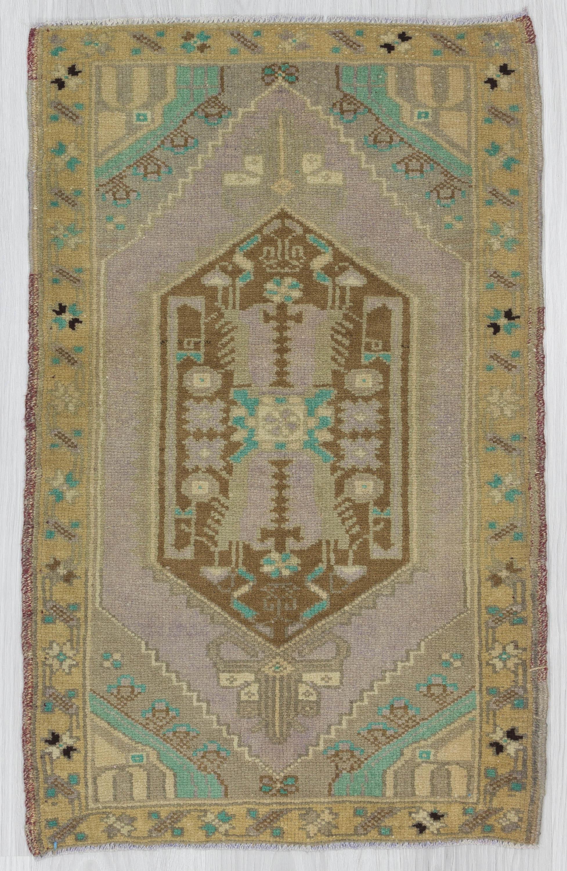 Decorative Washed Out Mini Turkish Carpet