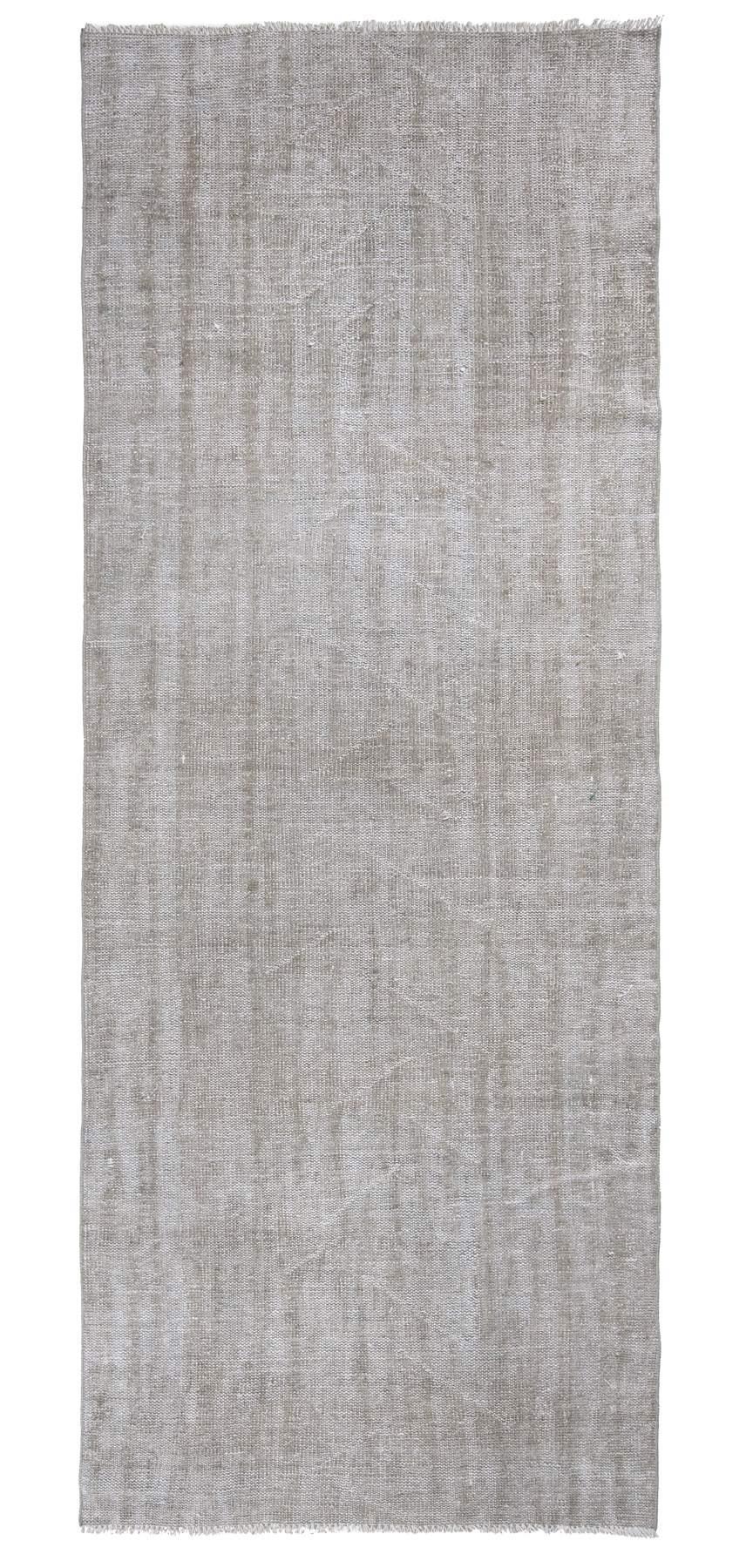 Distresed Vintage Turkish Oushak Runner Rug