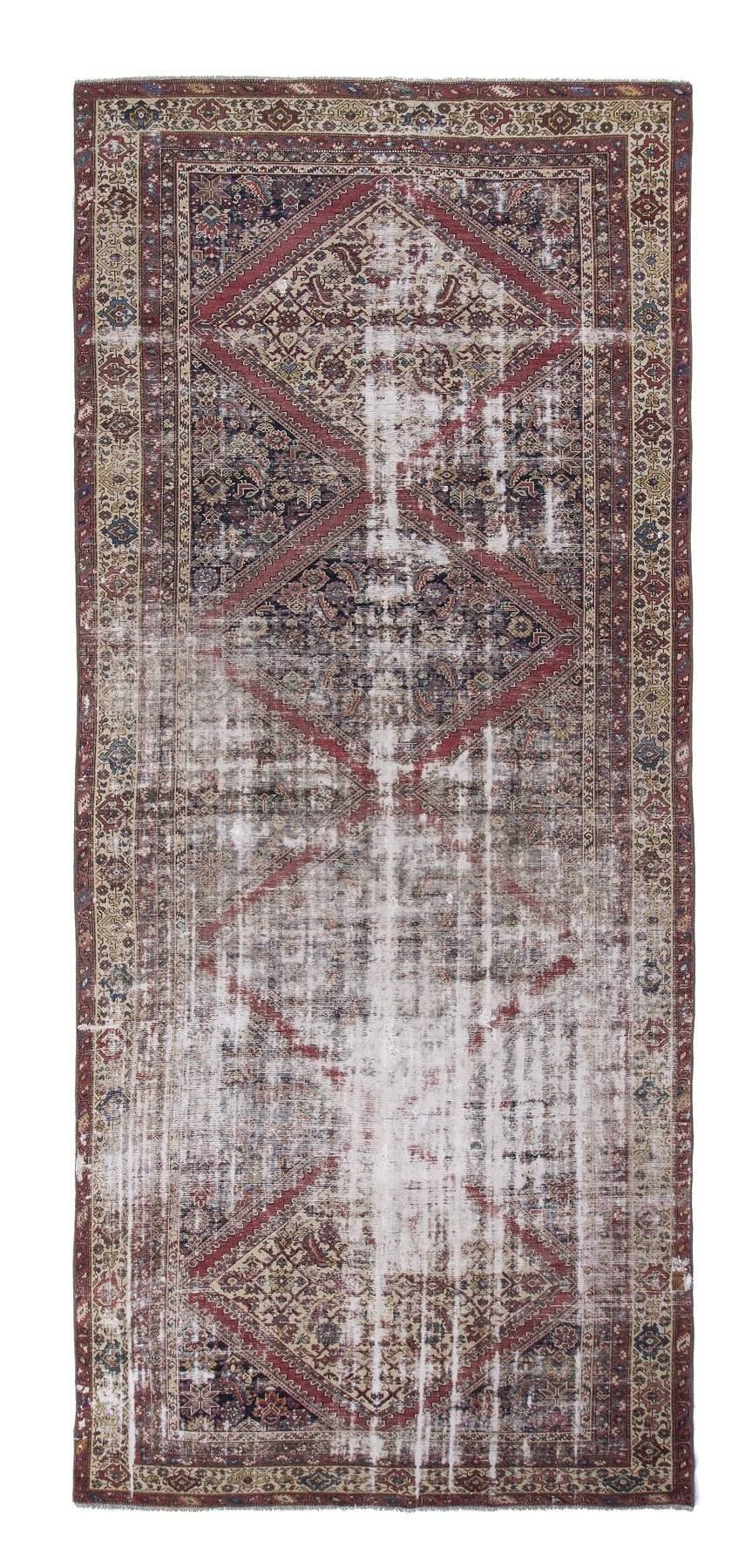 Distressed Antique Unique Rug