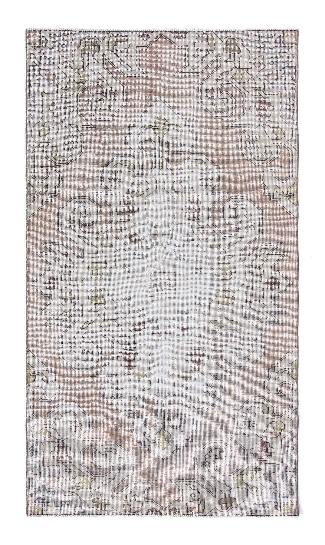 Distressed Vintage Turkish Rug