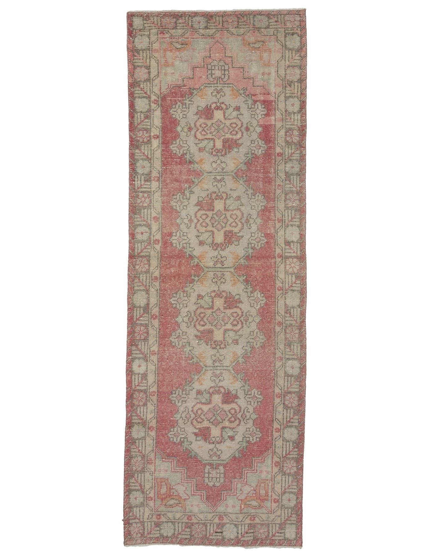 Distressed Vintage Turkish Runner Rug - 3`0'' x 9`0''