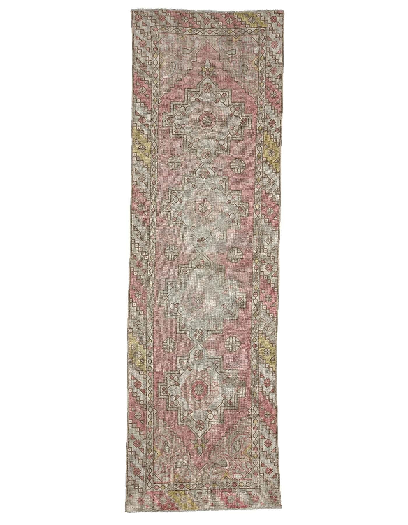 Distressed Vintage Turkish Runner Rug - 2`10'' x 9`3''