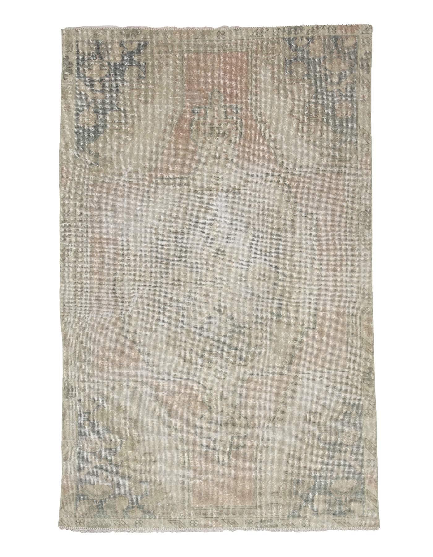 Distressed Vintage Washed Out Turkish Rug