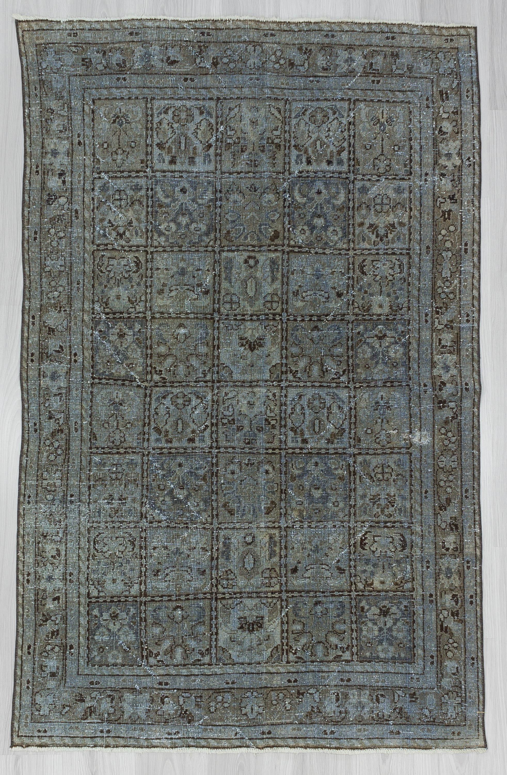 Distressed Washed Out Persian Rug