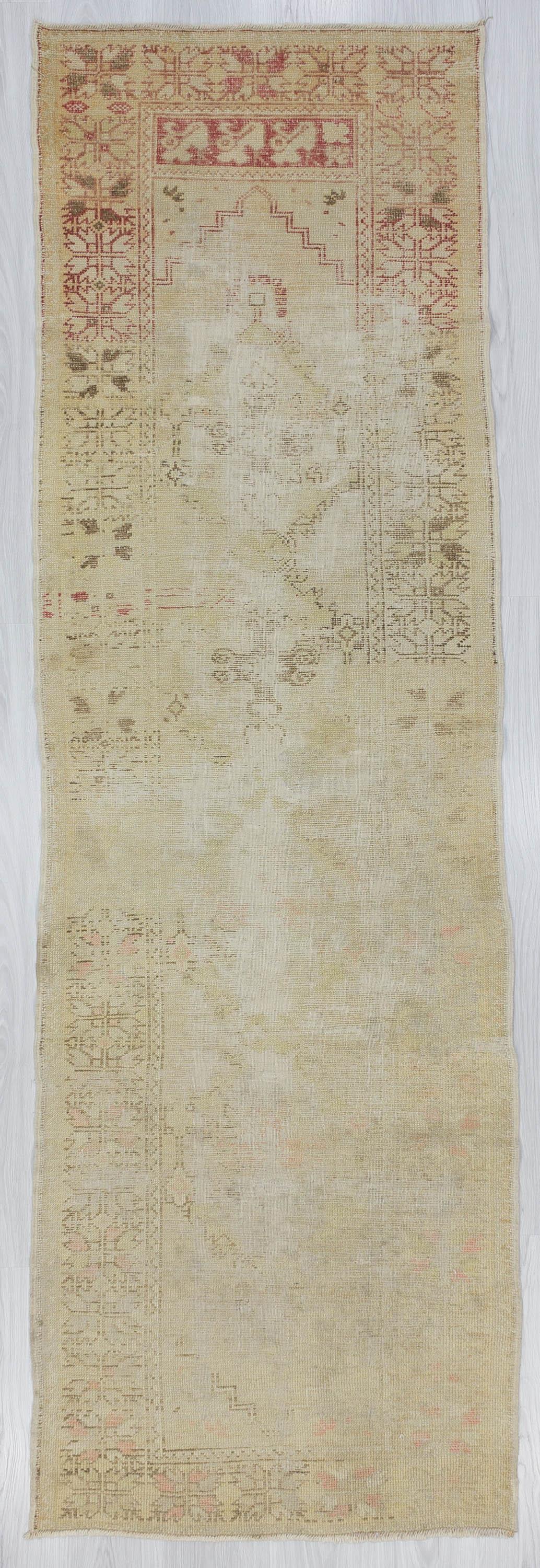 Distressed Worn Turkish Runner Rug