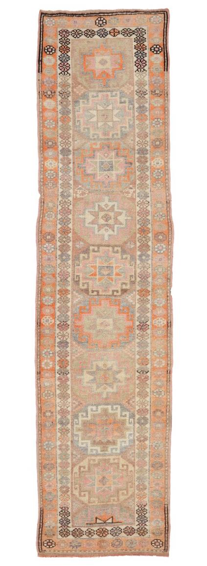 Faded Vintage Runner Rug - 2`11'' x 11`4''