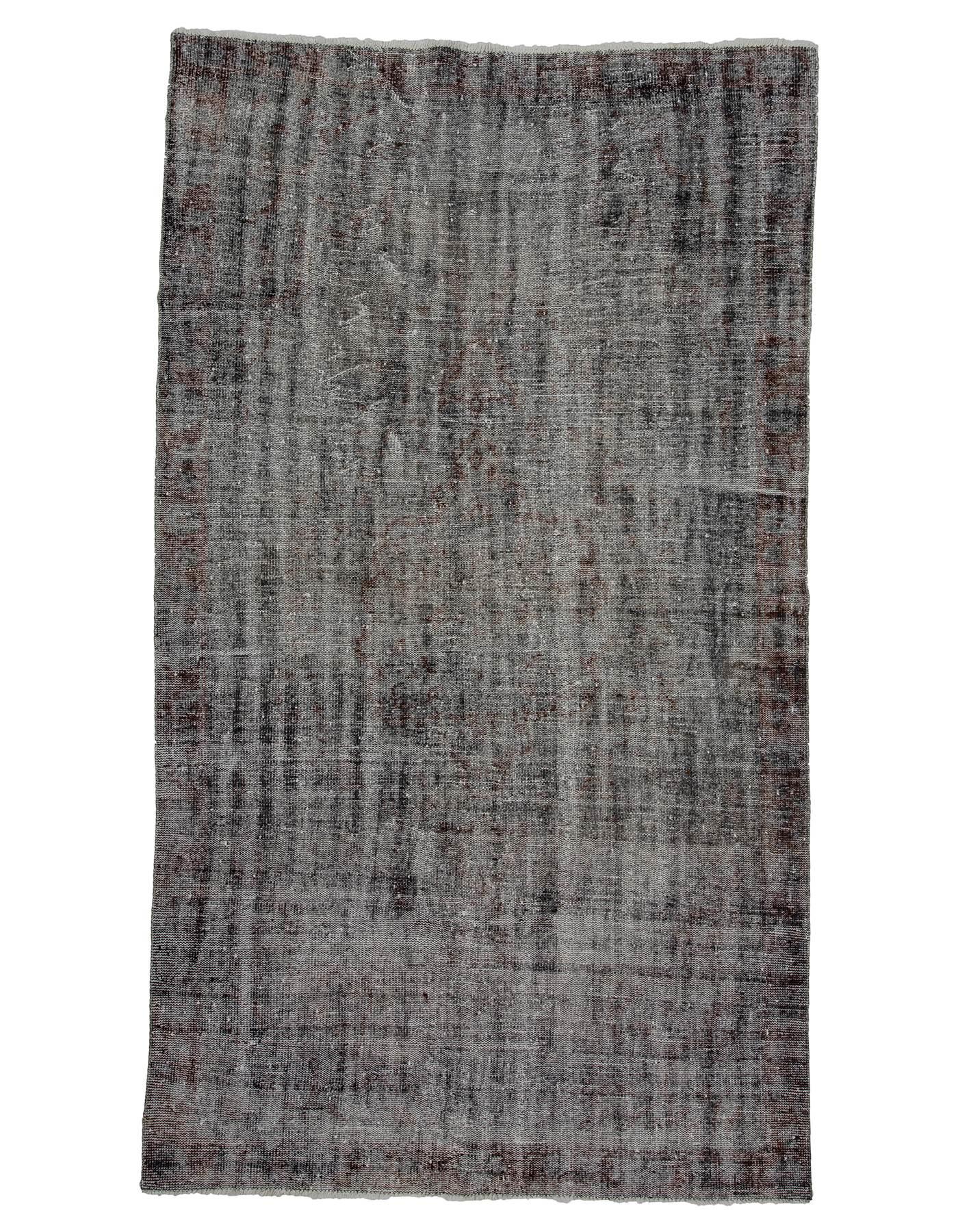 Gray Overdyed Vintage Turkish Rug - 5`6'' x 9`9''