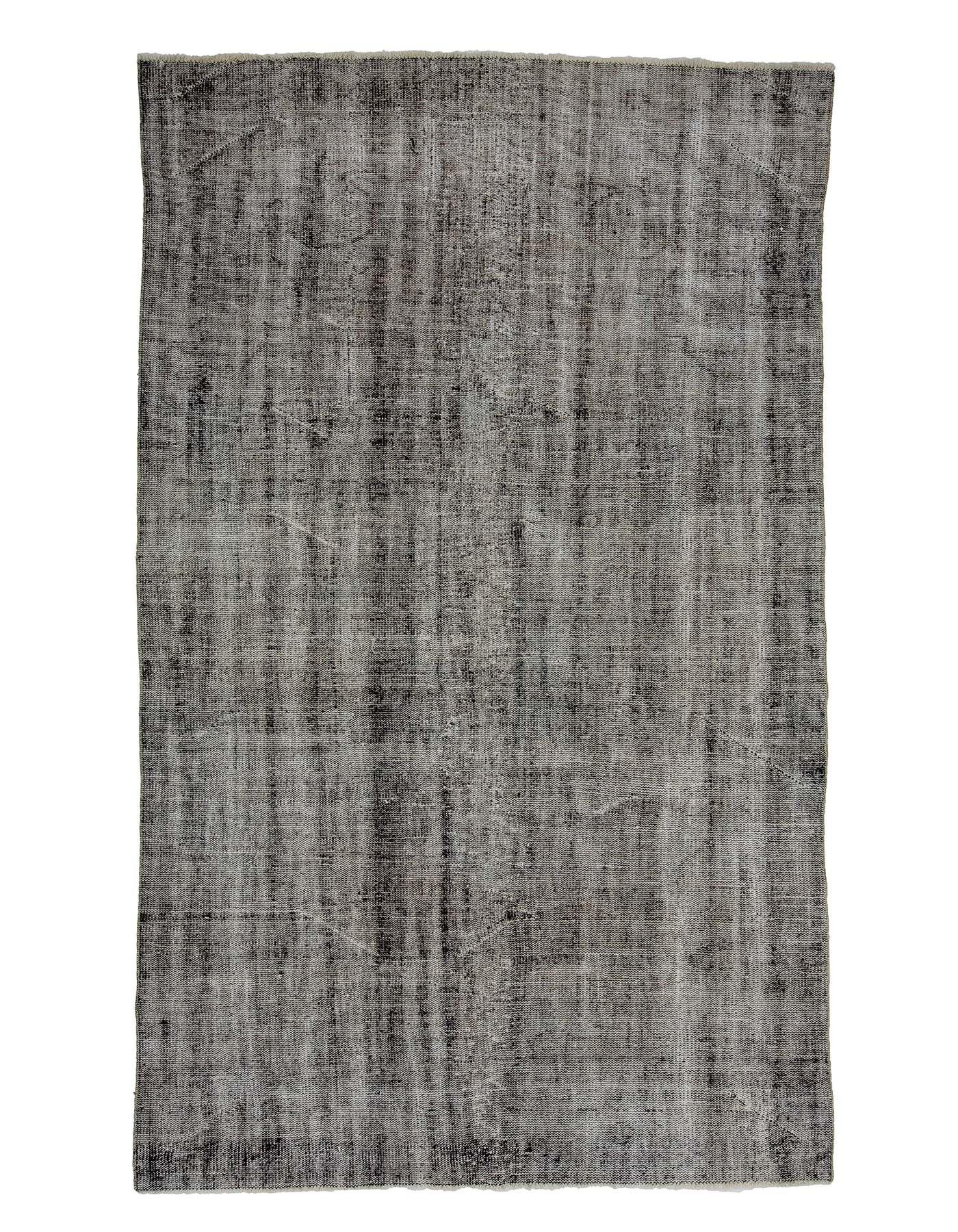Gray Vintage Overdyed Turkish Rug - 6`0'' x 10`3''