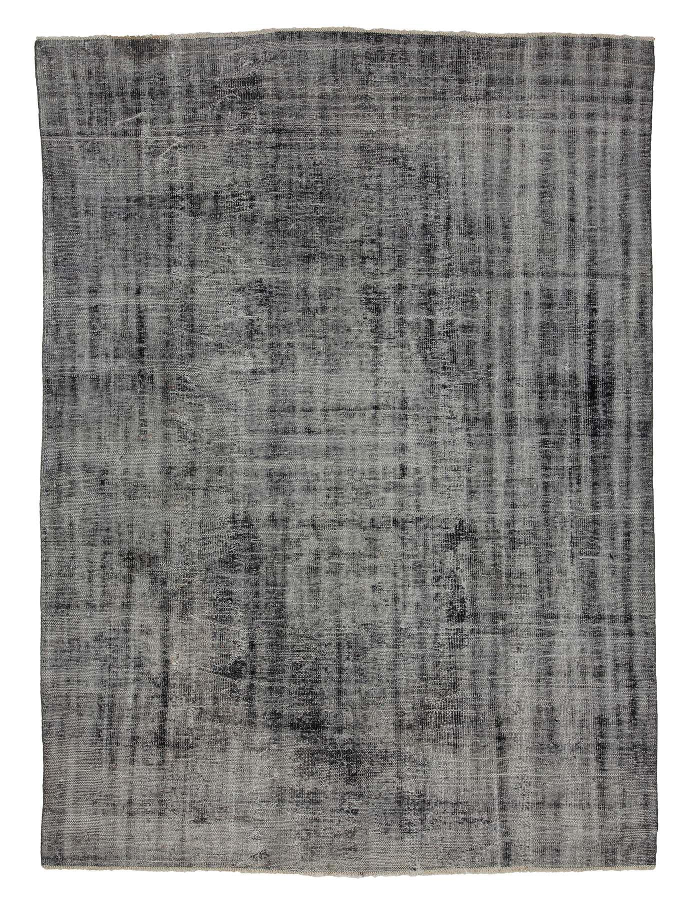 Large Vintage Gray Turkish Overdyed Rug - 7`6'' x 10`8''