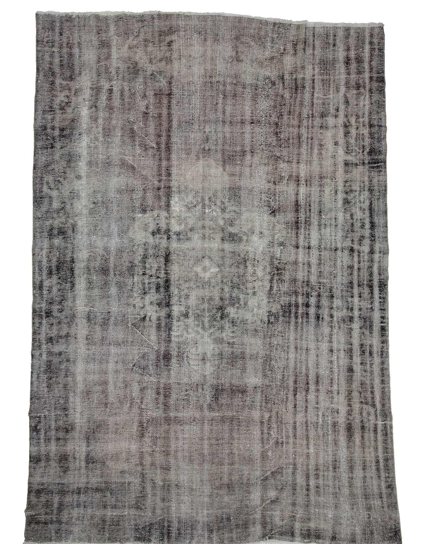 Large Vintage Gray Turkish Rug - 8`4'' x 12`3''