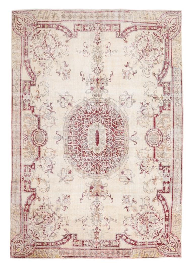 Large Vintage Turkish Oushak Rug - 8`0'' x 11`8''