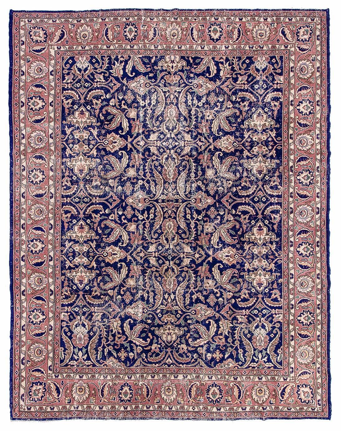 Large Vintage Unique Oushak Rug - 9`10'' x 12`8''