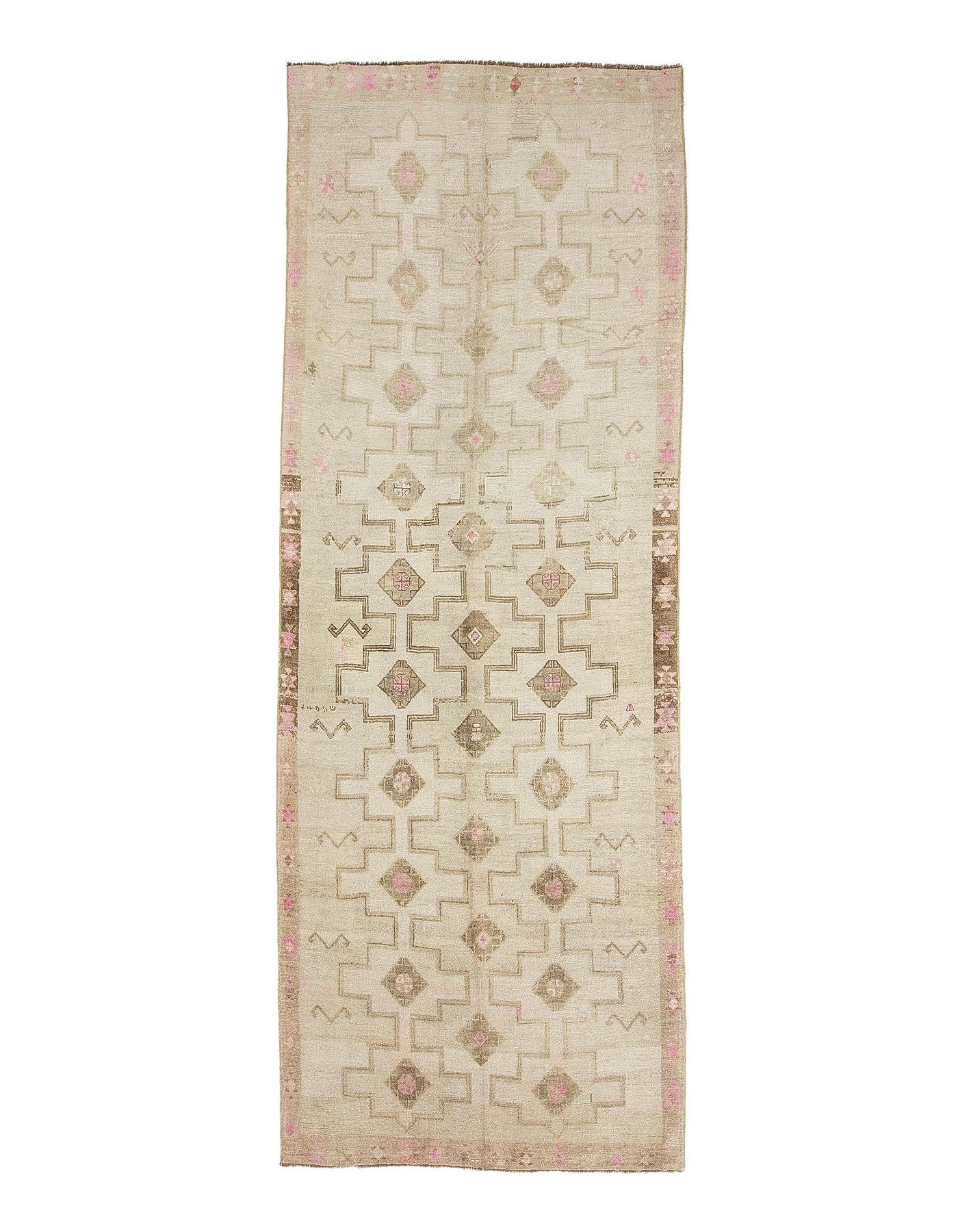 Large Vintage Washed Out Turkish Kars Rug - 6`0'' x 16`5''