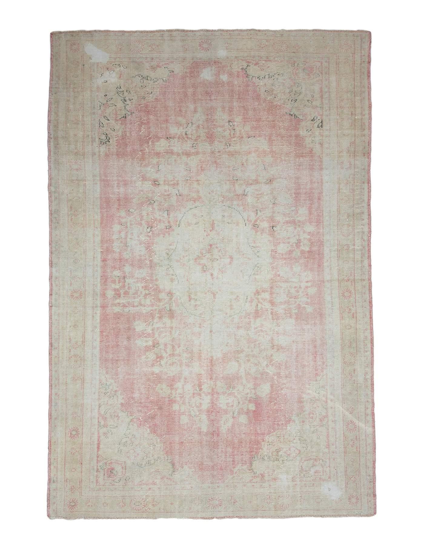 Large Vintage Washed Out Turkish Oushak Rug