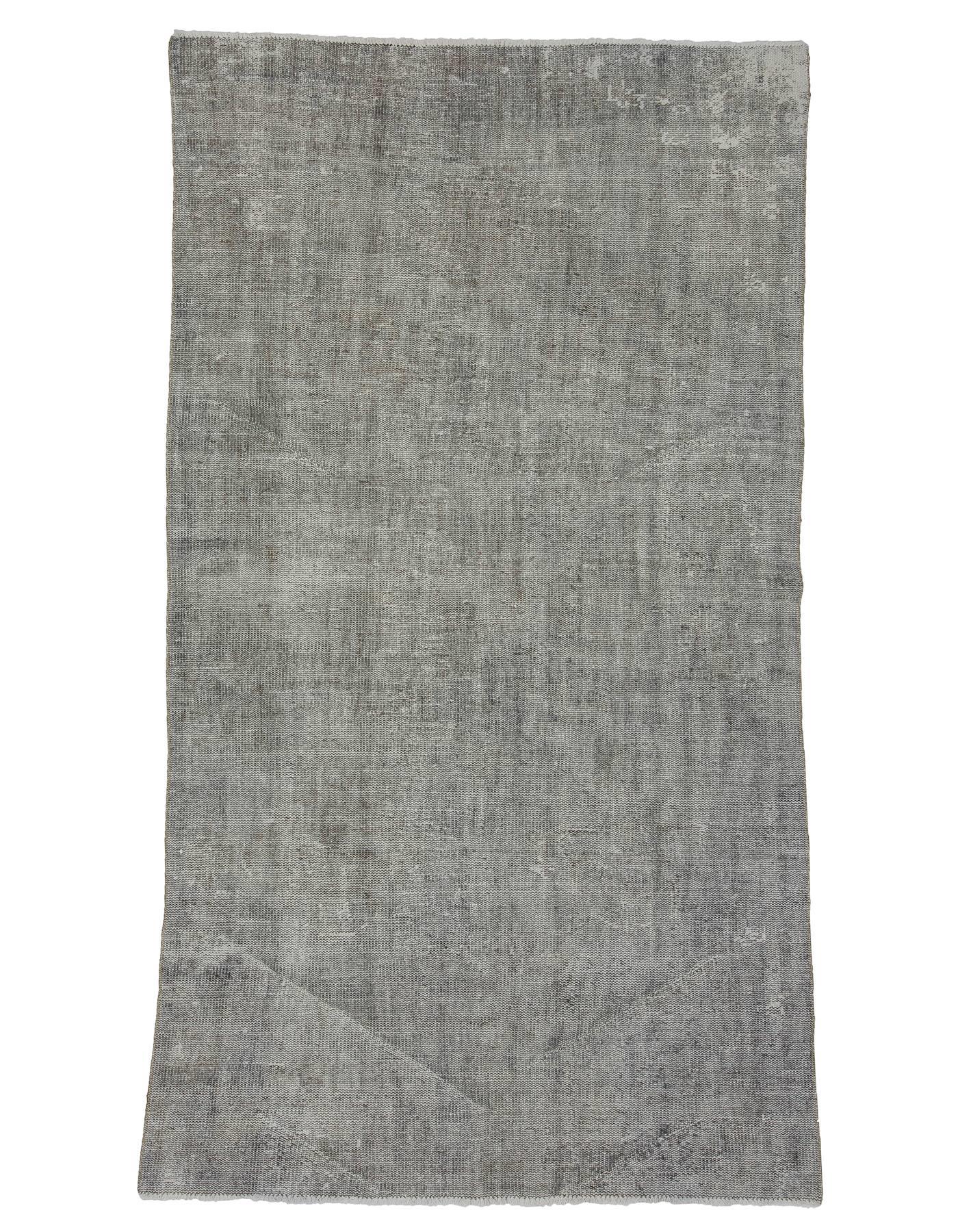 Light Gray Vintage Overdyed Rug - 5`0'' x 9`0''