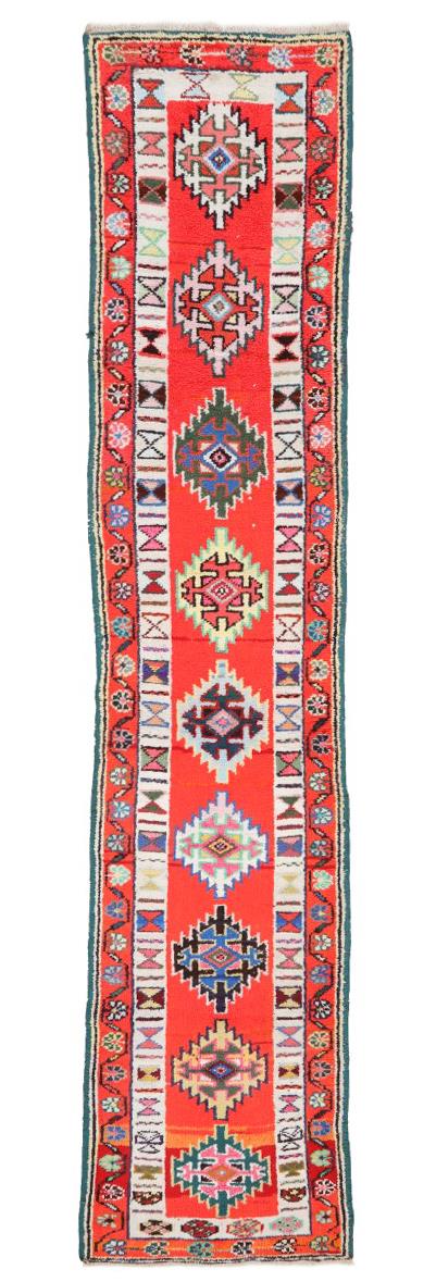 Orange Vintage Herki Runner - 3`1'' x 12`4''