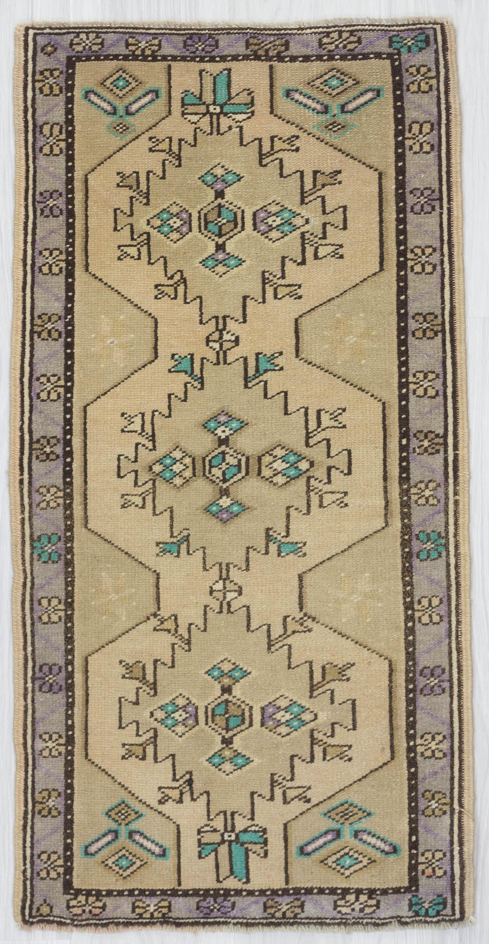 Pastel Mini Decorative Oushak Carpet