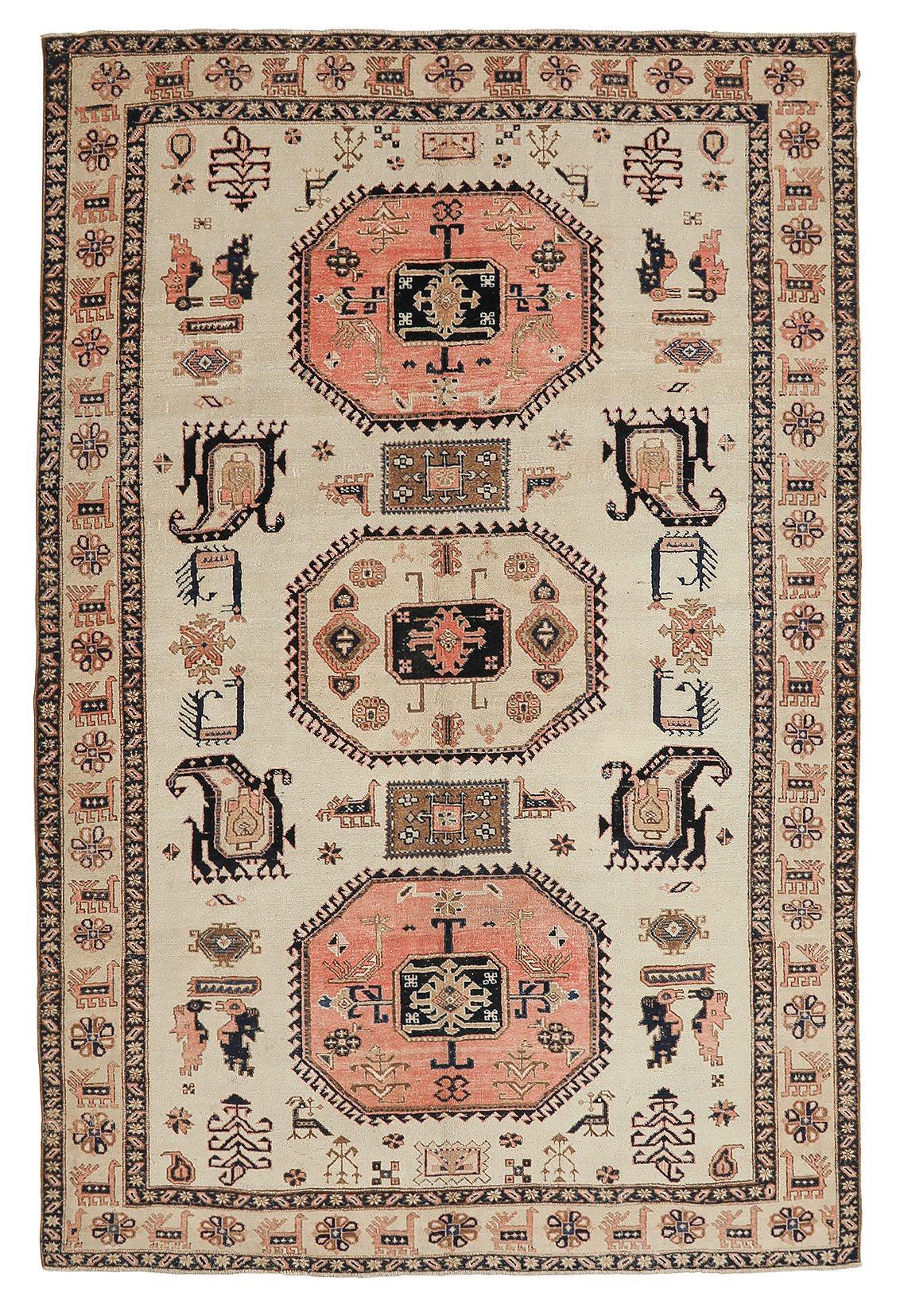 Unique Antique Hareez Wool Rug - 7`0'' x 10`6''