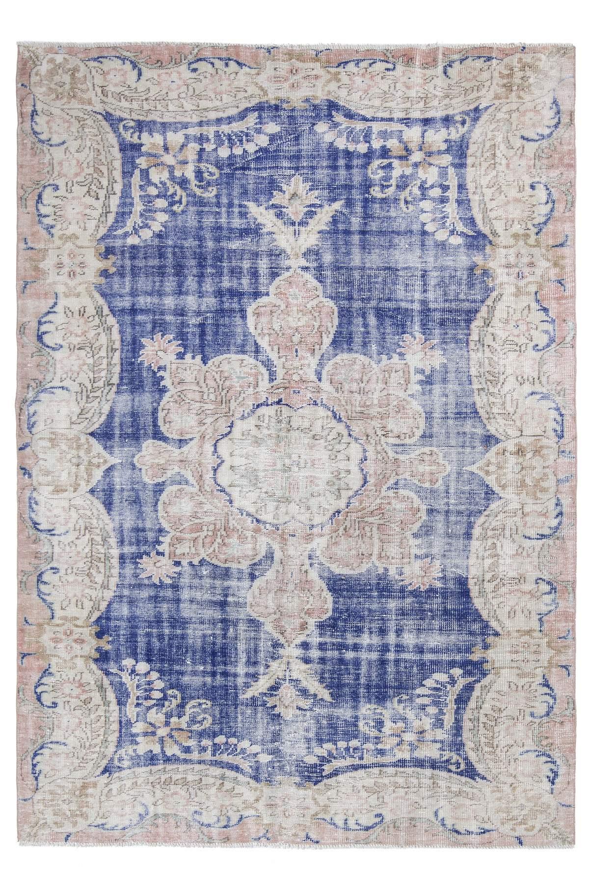 Unique Vintage Decorative Oushak Rug