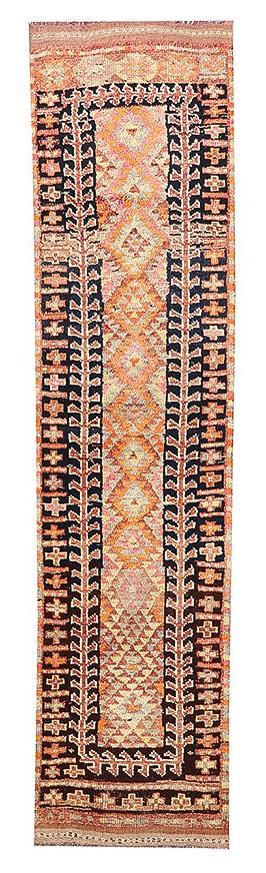 Unique Vintage Decorative Runner Rug - 2`8'' x 10`1''