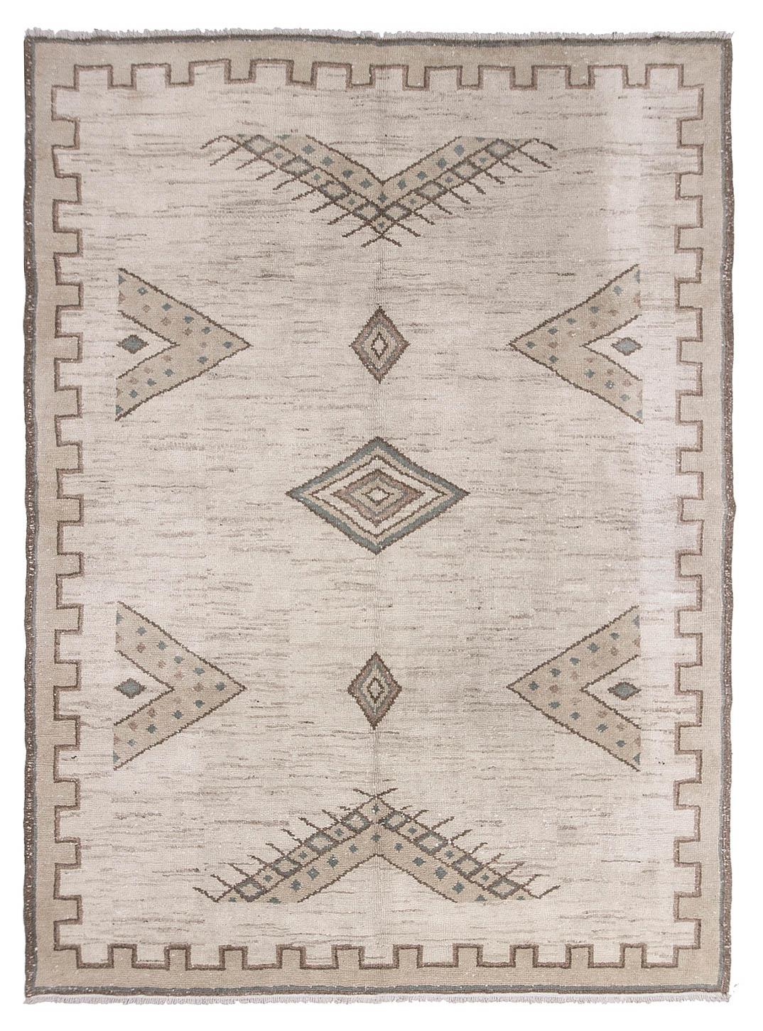 Unique Vintage Turkish Kars Rug - 8`0'' x 10`10''