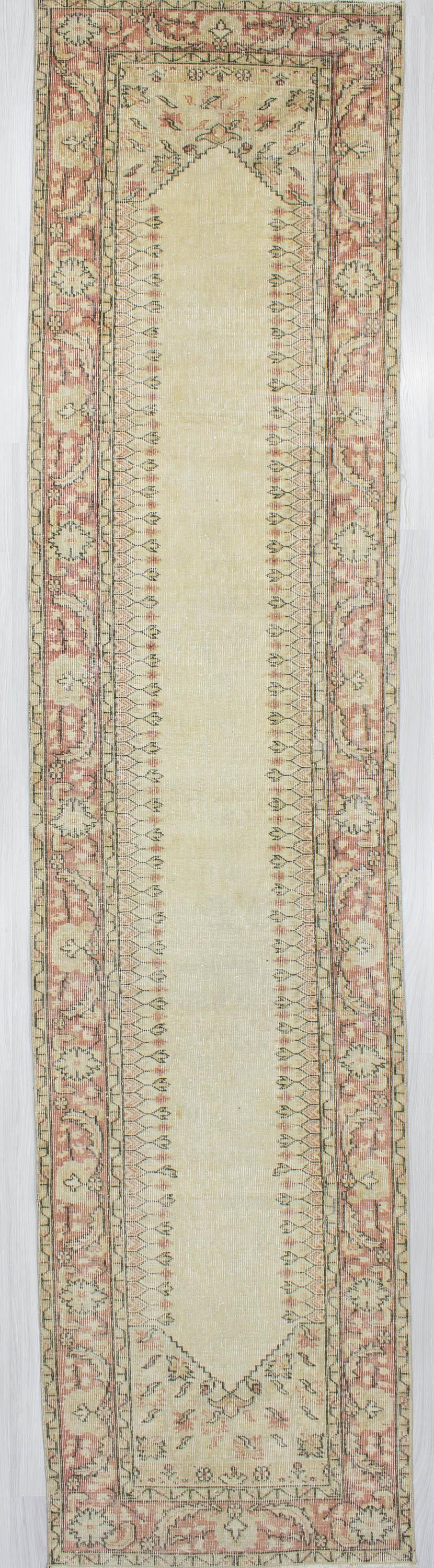 Unique Vintage Turkish Runner Rug