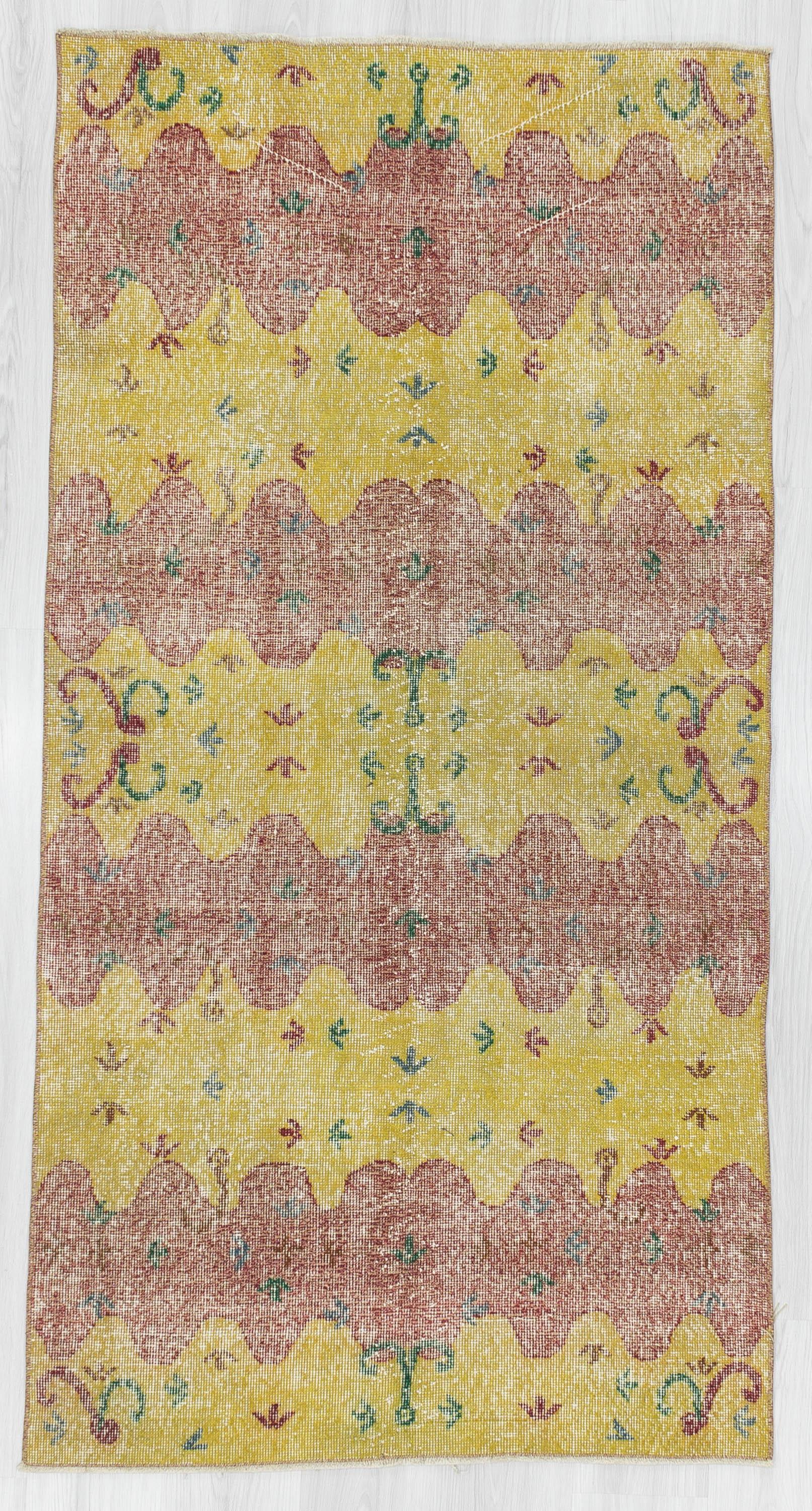 Unique Vintage Turkish Zeki Muren Deco Rug