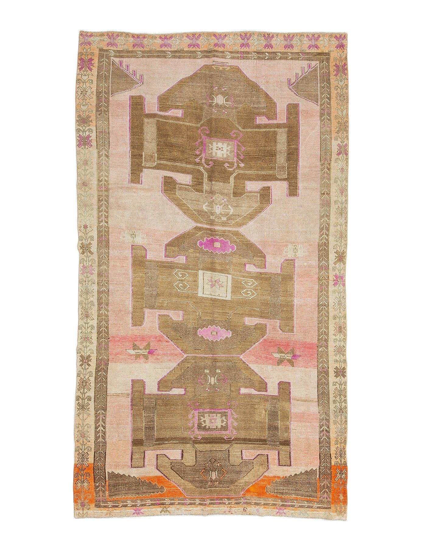 Unique Washed Out Turkish Kars Rug - 6`11'' x 12`6''