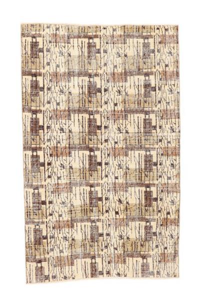 Vintage Art Deco Turkish Rug - 4`0'' x 6`6''