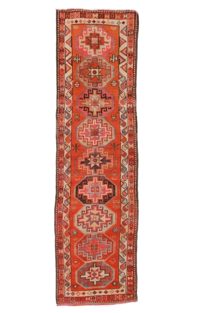 Vintage Decorative Herki Runner - 3`1'' x 9`9''