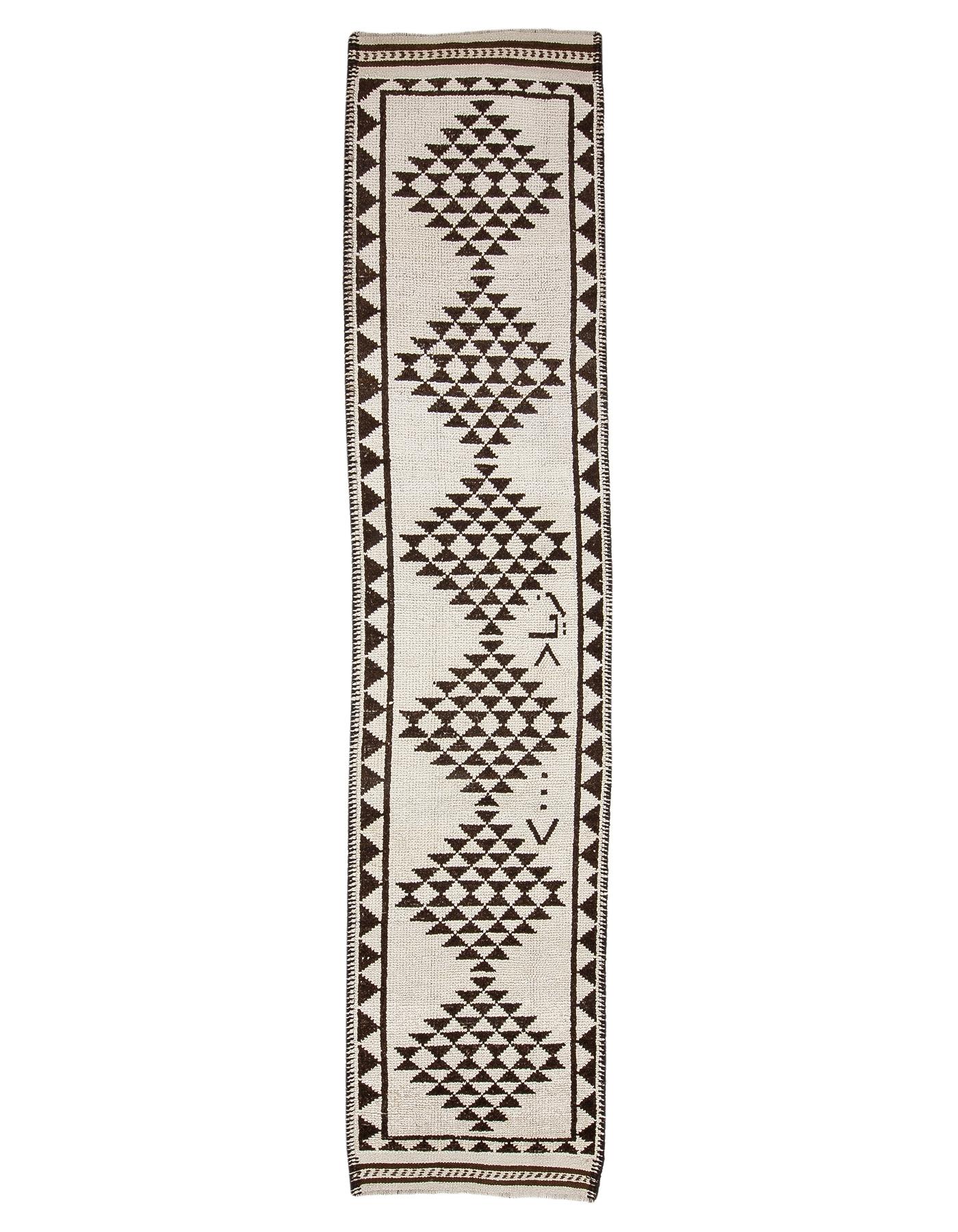 Vintage Decorative Herki Runner Rug - 2`9'' x 12`2''