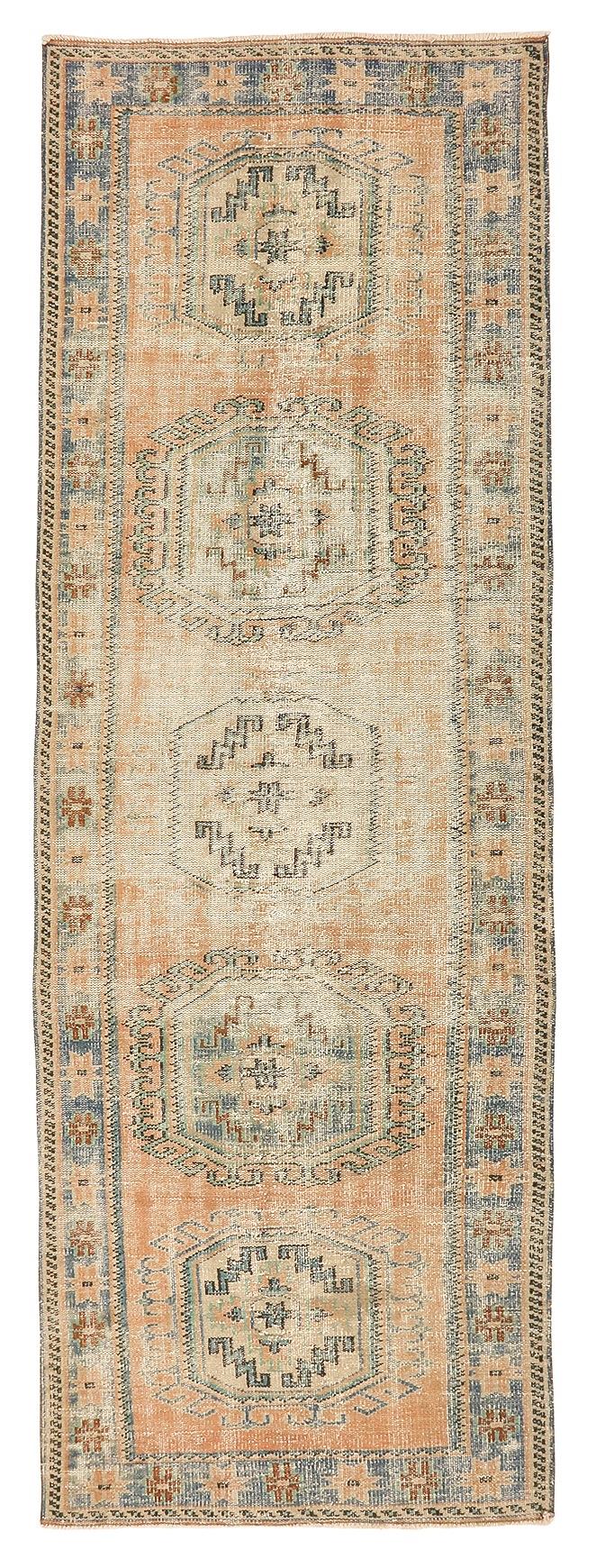 Vintage Decorative Oushak Rug - 3`10'' x 11`9''