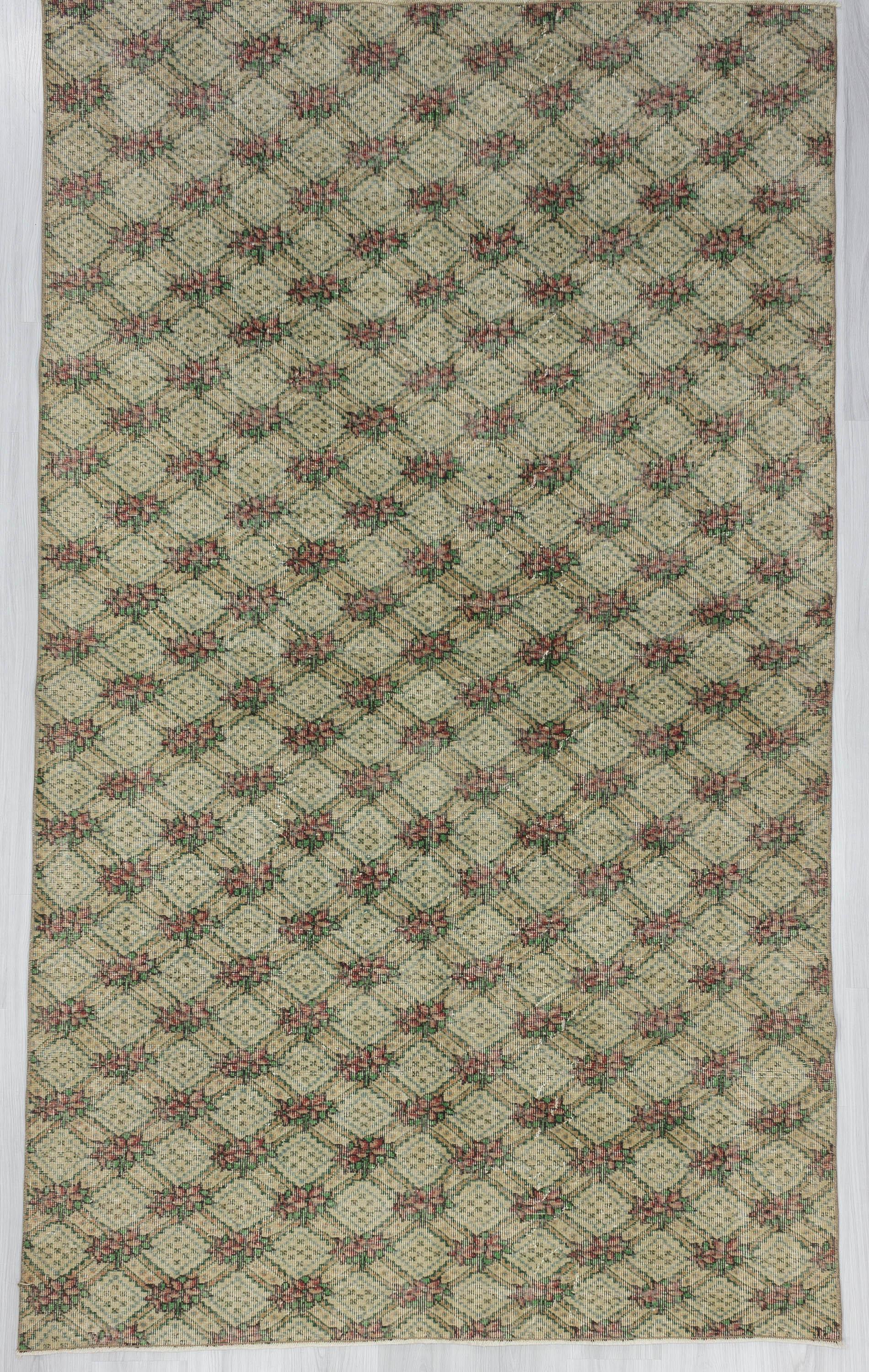 Vintage Decorative Turkish Area Rug