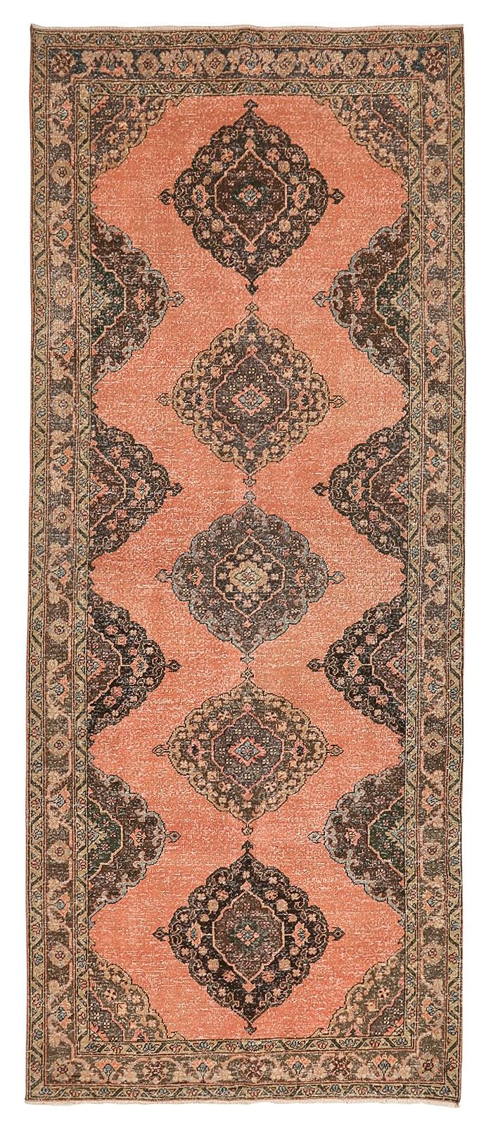 Vintage Decorative Turkish Konya Rug - 4`10'' x 12`1''