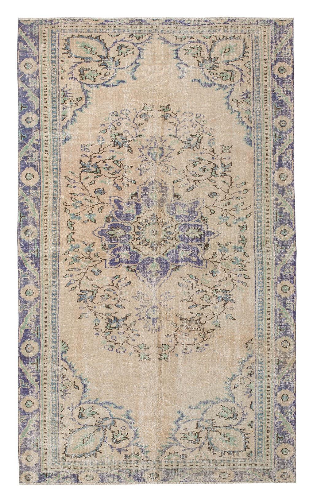 Vintage Decorative Turkish Oushak Rug - 5`3'' x 8`9''