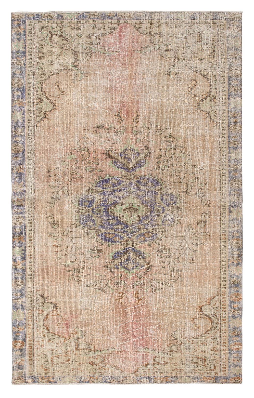 Vintage Decorative Turkish Oushak Rug - 5`2'' x 8`3''