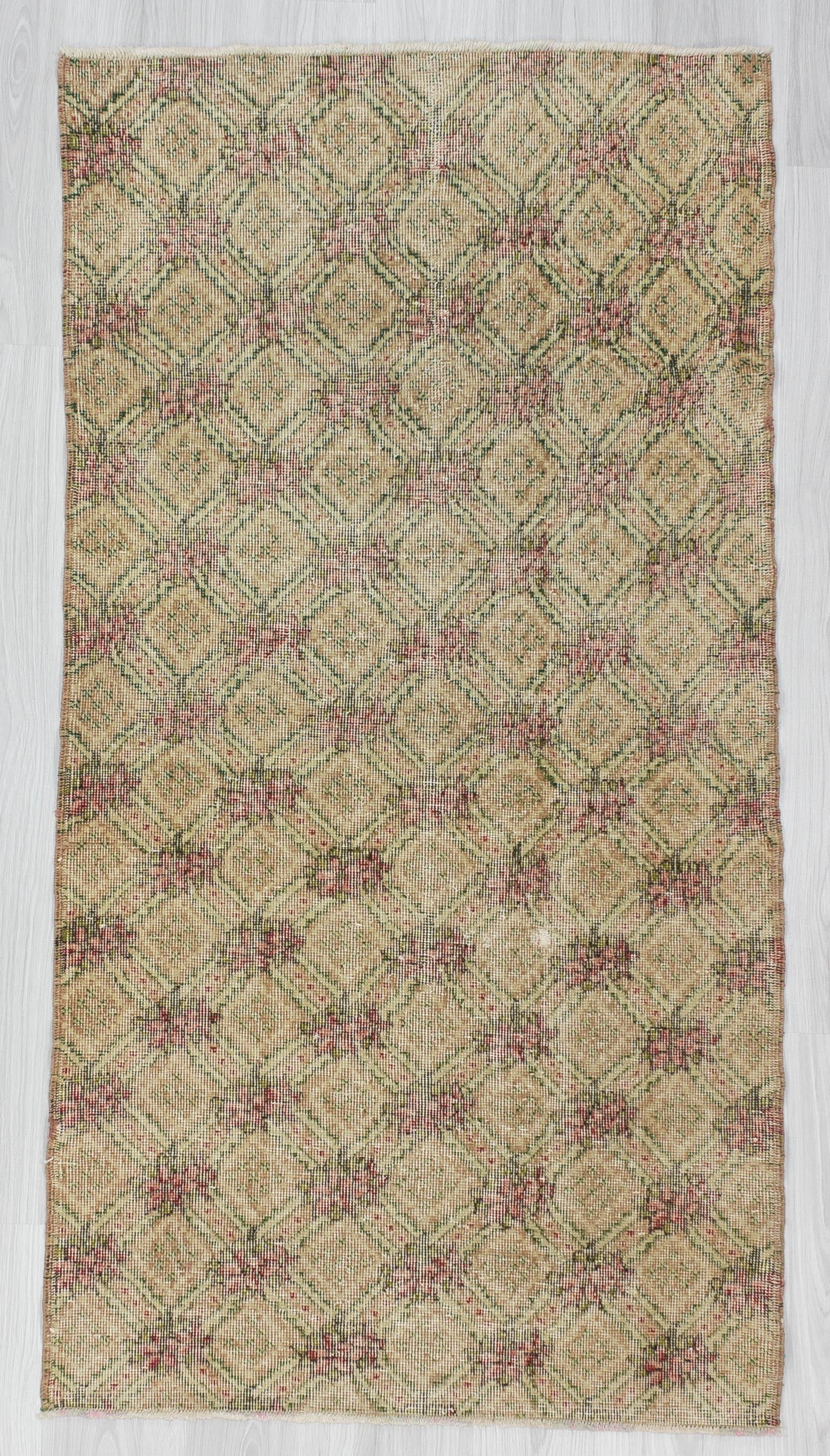 Vintage Decorative Turkish Rug