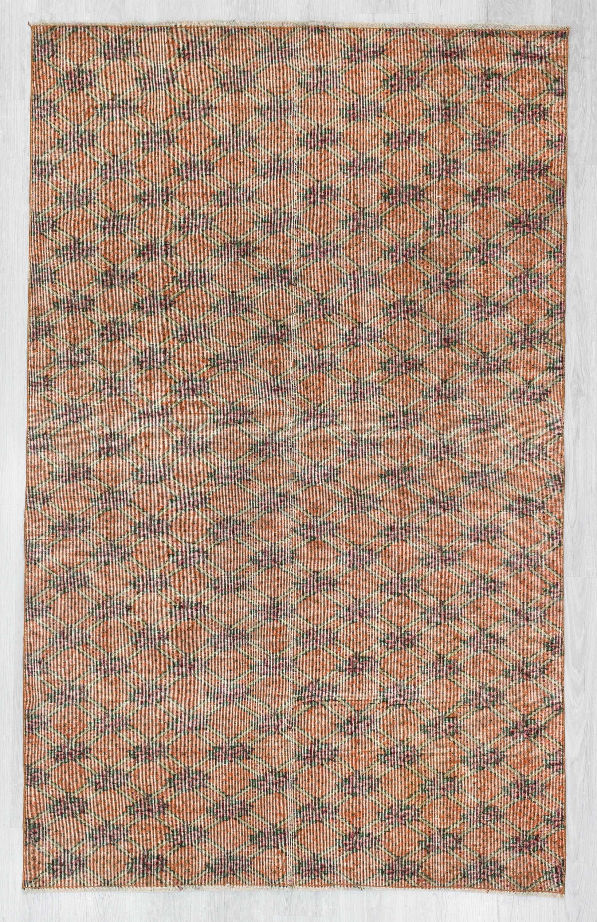 Vintage decorative Turkish rug