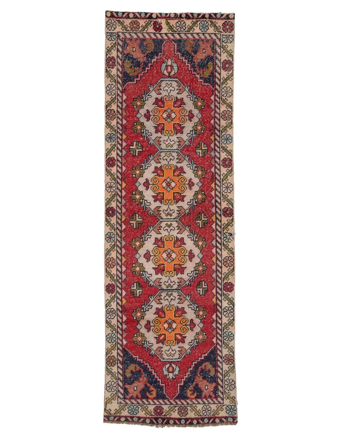 Vintage Decorative Turkish Runner Rug - 2`9'' x 8`8''
