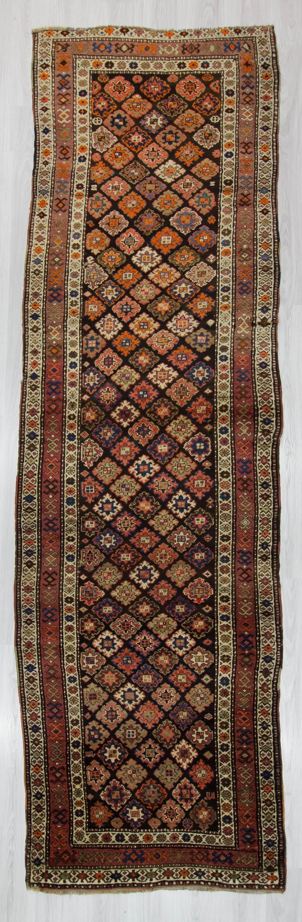 Vintage Decorative Turkish Runner Rug