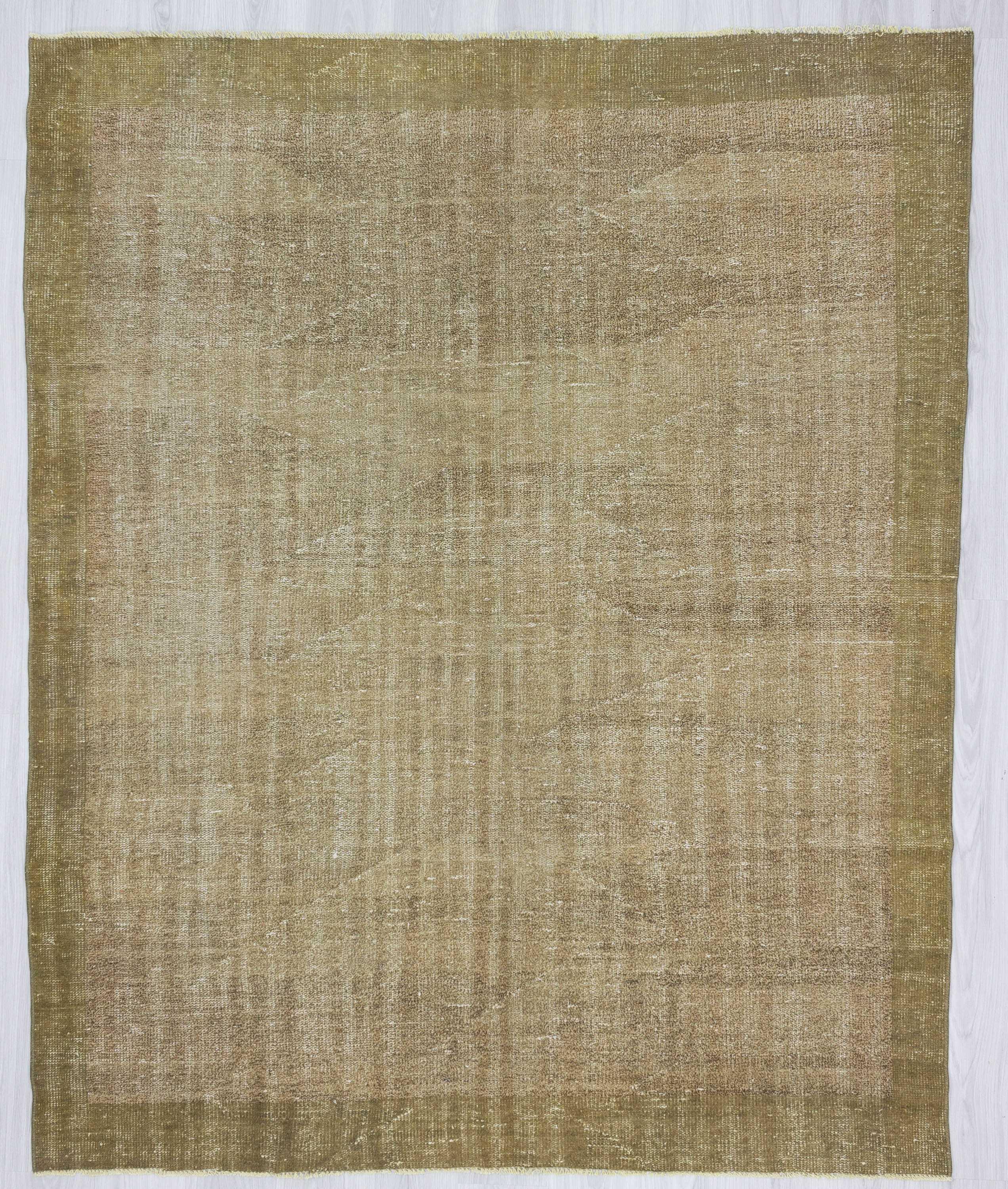 Vintage distressed modern Turkish rug