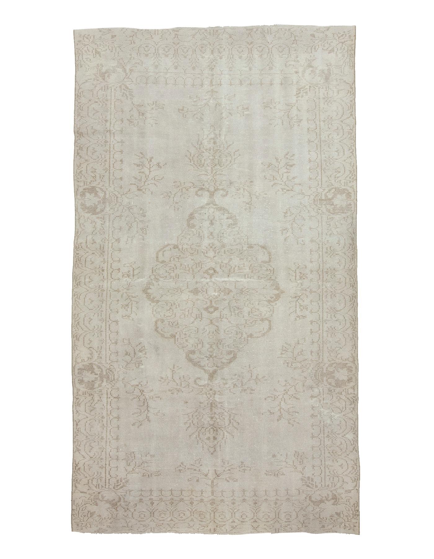 Vintage Faded Turkish Oushak Rug - 5`10'' x 10`0''